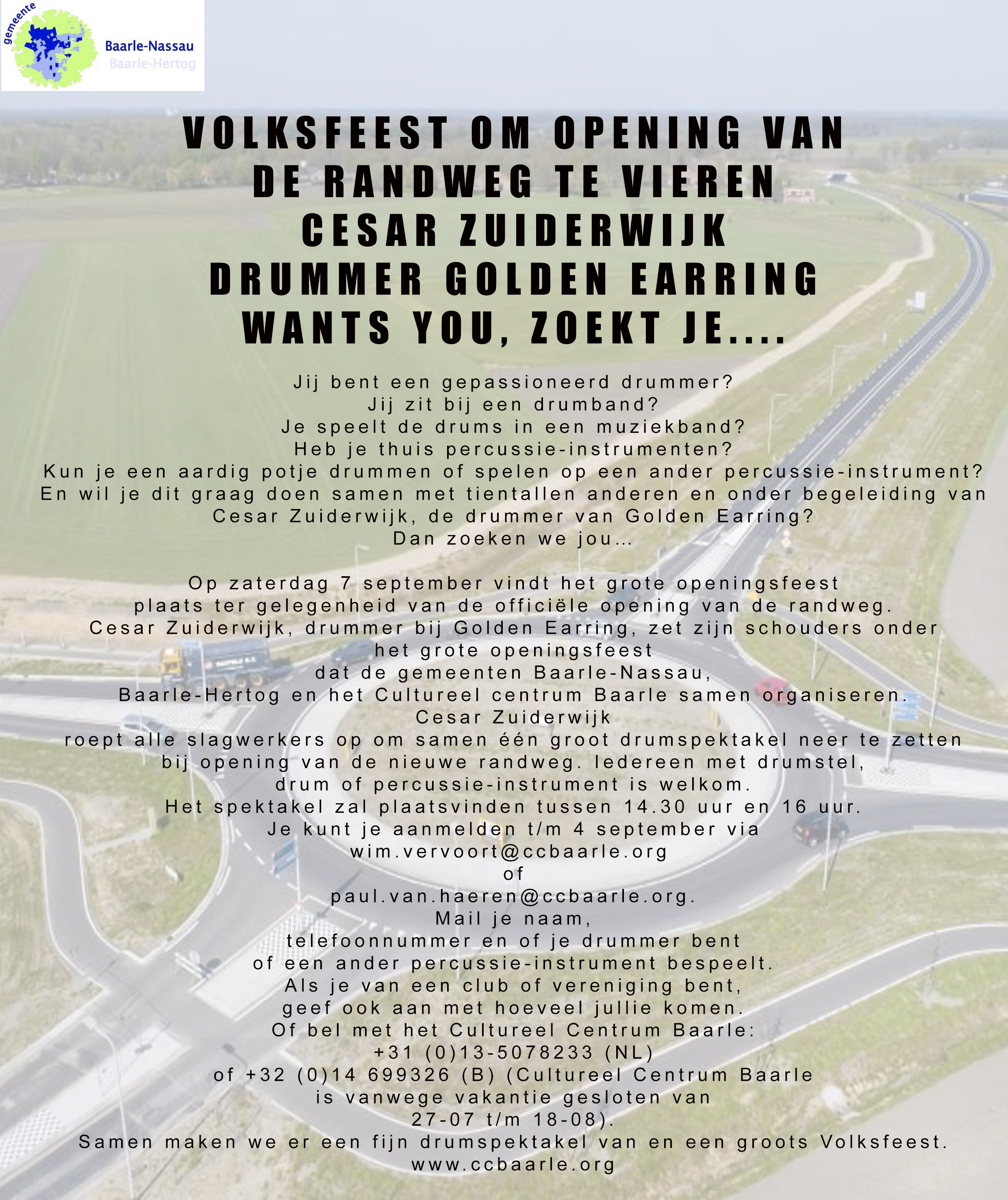 Cesar Zuiderwijk opening randweg Baarle-Nassau September 07 2019